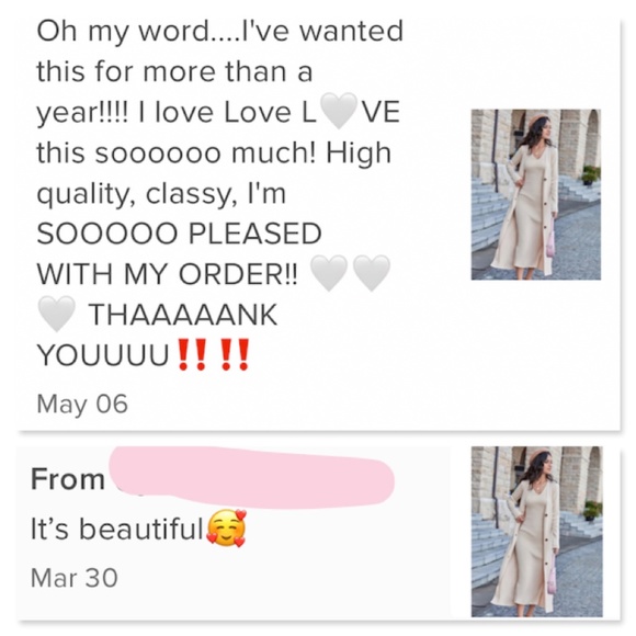 2 Piece Set: Knit Midi Pencil Dress and Long Cardigan Button Through - Picture 10 of 12